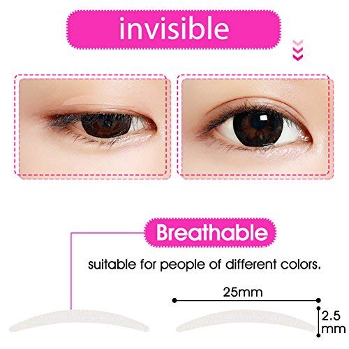 Natural Invisible Double Eyelid Tape, Self Self-adhesive One Side Sticky Eyelid Stickers - Instant Eye Lift Without Surgery - Perfect for Hooded,