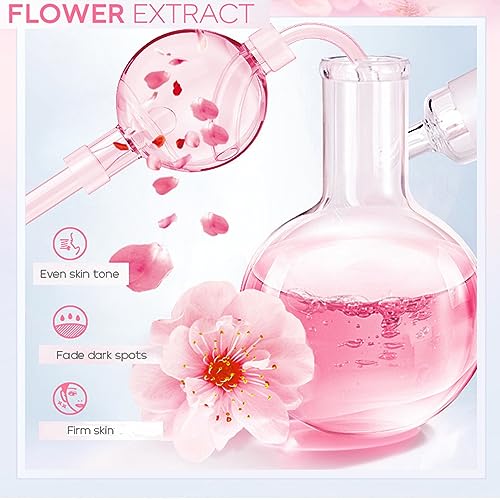 Skincare Gifts For Teenage Girls,Cherry Blossom Skincare Sets,Facial kit,Pamper Sets For Women Gifts,Skin Care Sets & Kits with Cleanser, Face Se