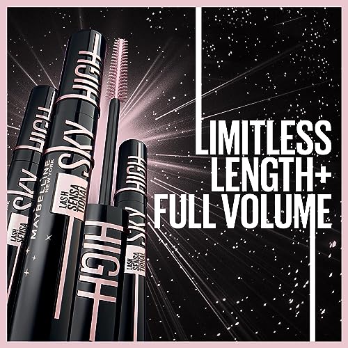 Maybelline New York lash Sensational Sky High Mascara, Volumising And lengthening, Washable Flake Free Formula, Infused With Bamboo Extract And F