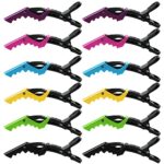 12 PCS Crocodile Hair Clips Barrette, Professional Styling Hair Clips Barrettes Crocodile Hair Hairdressing Clip Alligator Hairclip Hair Styling