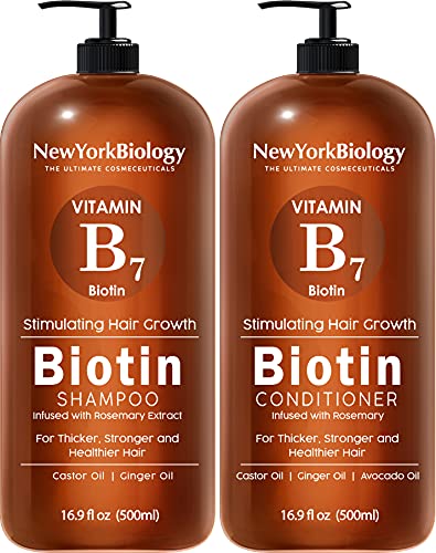 Biotin Shampoo and Conditioner Set 500ml for Hair Growth and Thinning Hair – Thickening Formula for Hair Loss Treatment – For Men & Women – Anti