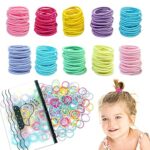 Hanyousheng Hair Bands, Hair Bobbles, Hair Ties, 320 Pcs Small Hair Bands, Multicolor Toddler Hair Bobbles, 10 Colors Hair Ties, Fine Hair Bobble