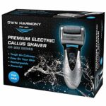 Electric Hard Skin Remover for Men by Own Harmony: USA's Best Rated Callus Remover- Rechargeable Pedicure Tools w 3 Coarse Rollers, Velvet-Smooth
