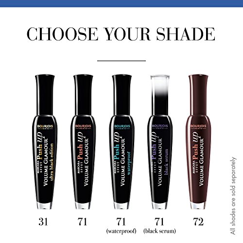 Bourjois Volume Glamour Effet Push Up Volumizing and Curling Mascara 71 Waterproof Black, 7ml 29102305071