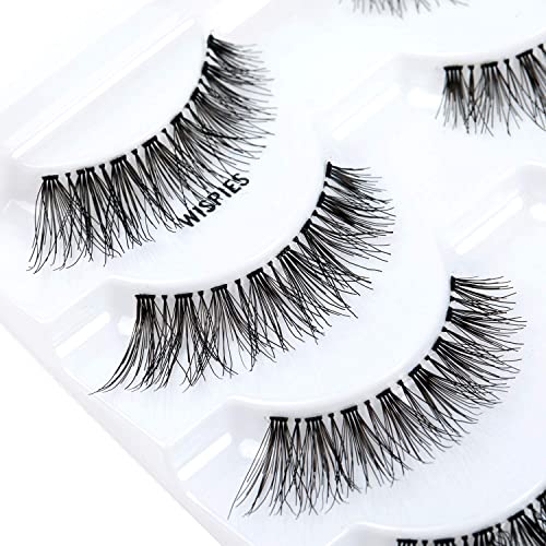Newcally Eyelashes False Lashes Natural Look Fake Eye Lashes Wispy Strip 3D Long Fake Eyelashes 10 Pairs Multipack