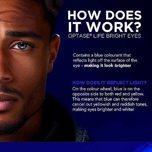 Optase Life Bright Eyes - Brightening Eye Drops for Irritated, Red and Tired Eyes