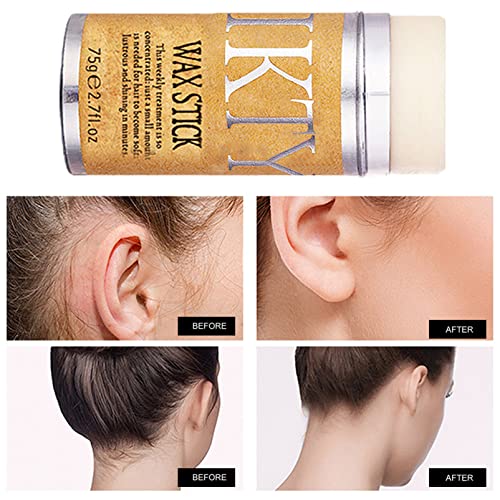 2Pcs Hair Wax Stick with Hair Comb Set,Styling Wax for Smooth Wigs,Edge Control Stick Anti-Frizz Non-greasy,Unisex Hair Pomade Stick for Flyaways