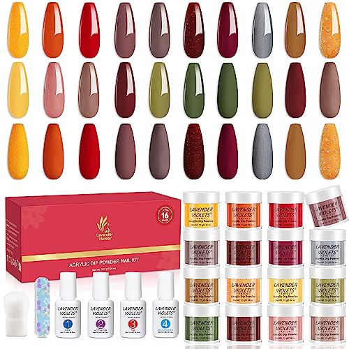 Lavender Violets 20 Pcs Dipping Powder System m962 9601 GROUP (French Nail)