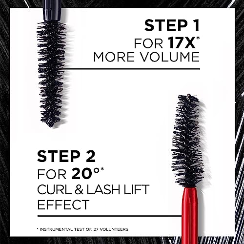 L'Oréal Paris Mascara, Salon Lash Lift, With Pro-Keratin, Long-lasting, No Clumping or Smudging, Pro XXL Lift, Black