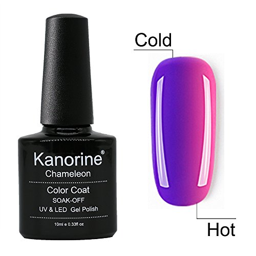 Kanorine Temperature Color Changing Gel Nail Polish UV LED Soak Off Gel Varnish Manicure Colour Changing Art Gel Polish 10mL