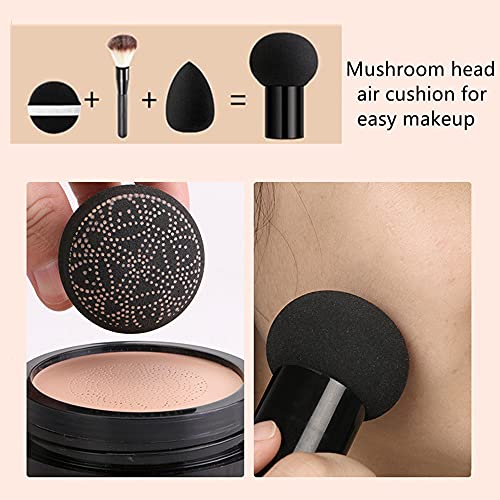 BB Mushroom Head Air Cushion CC Cream Foundation Cover Concealer Makeup Moisturizing Brightening Pigment Liquid Foundation, Even Skin Tone Makeup