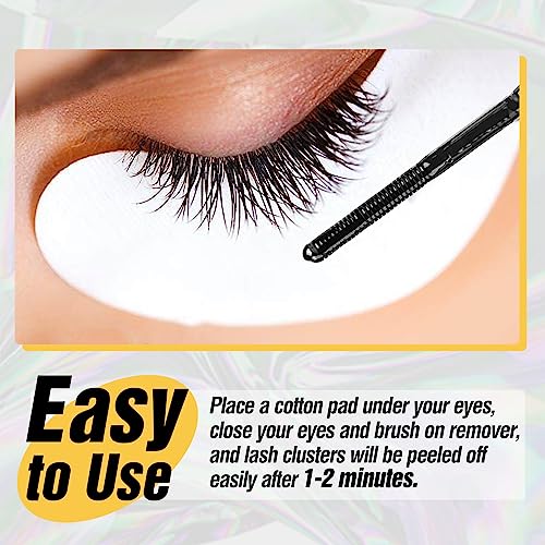Lash Remover Easy to Use False Eyelashes Remover Qucik Dissolve Bond and Seal for Cluster Lashes by Mavphnee