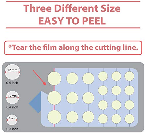 MEAROSA Beauty Spot Pimple Patch 105 dots - VEGAN, Cruelty-Free, Absorbing cover, Hydrocolloid Blemish Spot Patch Beauty Spot Patch Three Size