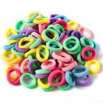 PROUSKY 100 Pieces Colorful Hair Bands, Elastic Hair Ties for Women, Hair Bands, Hair Bobbles for Girls, Hair Band, Hair Ties, Hair Bands For Men