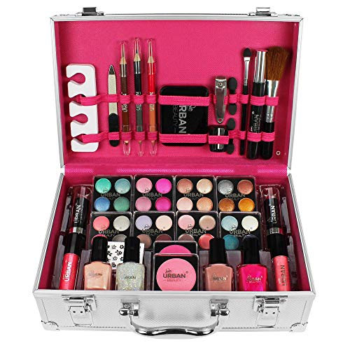 Love Urban Beauty - 60 Piece Dazzling Vanity Case Cosmetic Beauty Travel Carry Box Gift Set