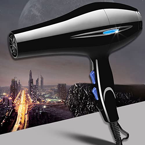 Professional Hair Dryer Travel Hair Dryer, Hair Dryer with Attachments, Powerful Ionic Hairdryer with 2 Speed 3 Heat Setting and Cool Button for