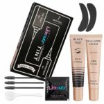 Libeauty Eyelash Tint Black, Lash Tint and Eyebrow Dye, Eyelash Dye with Eye Patch, 3 Easy Steps Application, Dark Color Last Up to 4 Weeks