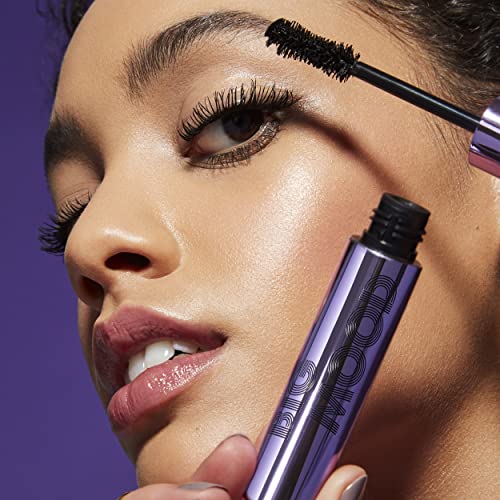 e.l.f. Big Mood Mega Volume & Lifting Mascara, Bold Volume & Instant Lift, Creates Long-Lasting Voluminous Lashes, Deep Brown, 1.1 Oz (10mL)