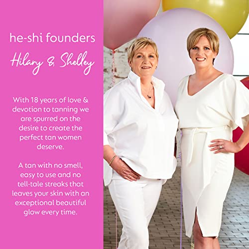 He-Shi Rapid 1 Hour Liquid Tan - Instant Self Tan - 1 Hour Express Fake Tan Lotion - Quick Dry Formula, Natural Ingredients - Vegan & Cruelty Fre