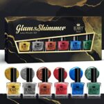 Beauty4Britain Glam & Shimmer Nail Polish Set - 6 Stunning Shades for Vibrant, Shiny Nails - Long-Lasting Formula, 10 ml Each