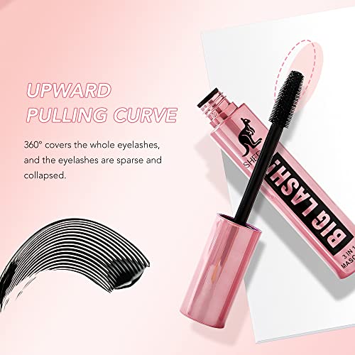 Fuxury Mascara, 5X Lengthening Volumizing Waterproof Long Lasting Mascara,Gives Lashes Volume,No flakes,No Smudge,No Clumping,Long Lasting All Da