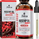 Kanzy Rosehip Oil for Face 120ml Organic Cold Pressed 100% Pure Natural, Hydrating, Nourishing & Moisturising Rosehip Seed Oil for Skin, Hair, Na
