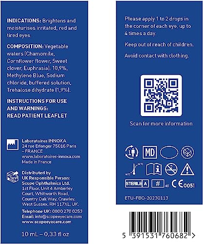 Optase Life Bright Eyes - Brightening Eye Drops for Irritated, Red and Tired Eyes