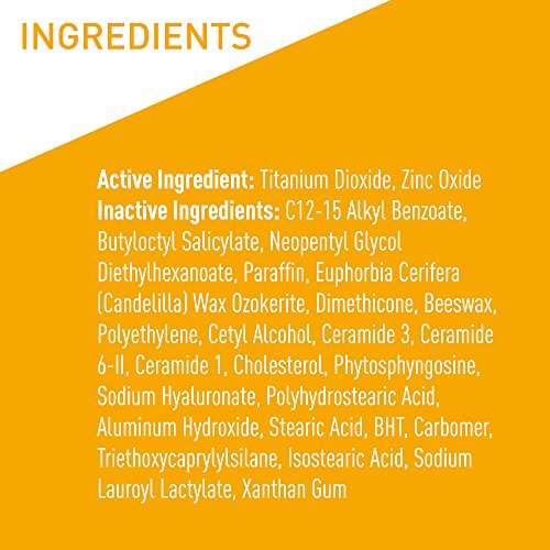 CeraVe Sunscreen Stick SPF 50 0.47 oz with Zinc Oxide, Hyaluronic Acid and Ceramides for Broad Spectrum Sun Protection