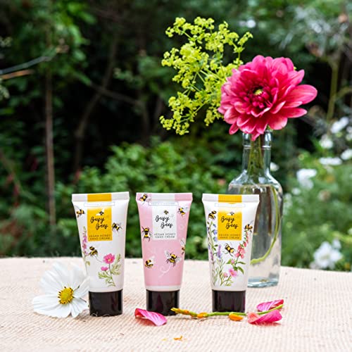 Heathcote & Ivory Flower Of Focus Hand Creams Trio Gift Set | Enriched With Shea Butter | Cruelty Free & Vegan Friendly | Travel Friendly Sizes |
