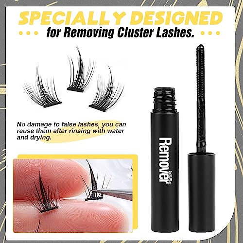 Lash Remover Easy to Use False Eyelashes Remover Qucik Dissolve Bond and Seal for Cluster Lashes by Mavphnee