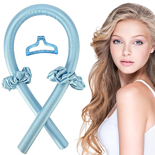 Heatless Curling Rod Headband, ZAHRVIA No Heat Silk Curls Headband Sleep In Overnight Soft Headband Wave Formers Hair Curlers DIY Hair Styling To