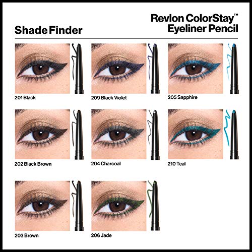Revlon ColorStay Eyeliner with SoftFlex, Black Brown 202, 0.01 Ounce (0.28 g)