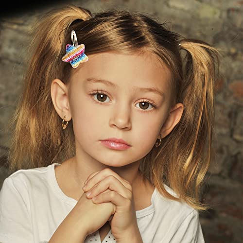 KEYRI 24 Pcs Hair Clips Girls Hair Accessories Star Butterfly Crown Heart Shaped Hair Barrettes Women Hair Pins Sparkly Cute Hair Clips for Girls