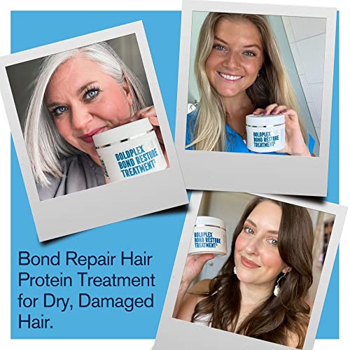 BoldPlex 3 Bond Repair Hair Protein Treatment Mask for Dry Damaged hair - Hydrating & Conditioning for Curly, Coloured, Frizzy, Broken or Bleache