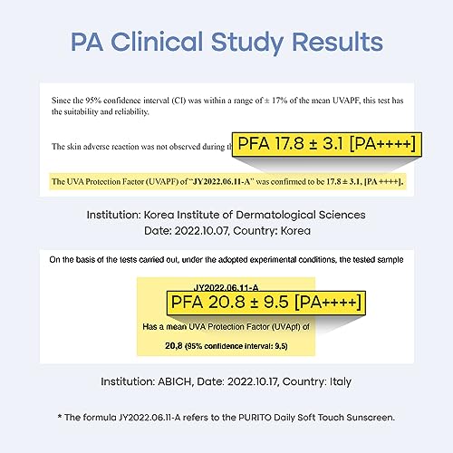 PURITO Daily Soft Touch Sunscreen 60ml / 2.02 fl. oz. SPF 50+ PA ++++ safe ingredients, broad-spectrum, calm, soothing, Vegan, cruelty-free