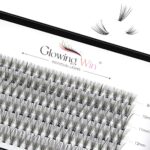 Glowingwin Individual Lashes Cluster Lashes 120 PCS Natural Look False Eyelashes Individual Soft DIY Lash Extensions At Home(20D Mix8-14mm 0.07C