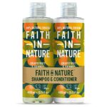 Faith In Nature Natural Grapefruit & Orange Shampoo and Conditioner Set, Invigorating, Vegan & Cruelty Free, No SLS or Parabens, For Normal to Oi
