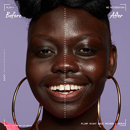 NYX Professional Makeup Plump Right Back Primer & Serum, With Electrolytes, Vegan Formula, 30ml