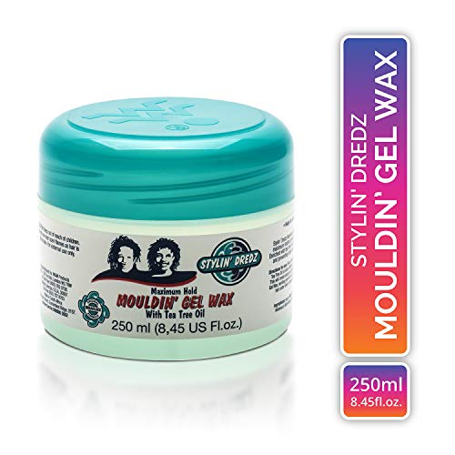 Stylin' Dredz Moulding Strong Maximum Hold Gel Wax with Tea Tree Oil Hair Care for Dreadlocks 250 ml
