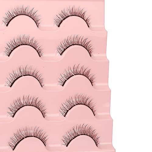 False Eyelashes Cluster D Curl Russian Strip Lash Natural Look Fluffy Wispy Individual Cat Eye Lashes DIY 50 Cluster Eyelashes Extension 3D Volum