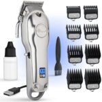 Fagaci Professional Hair Clippers with Extremely Fine Cutting, Cordless Hair Clippers for Men Professional, Barber Clippers for Hair Cutting Kit,