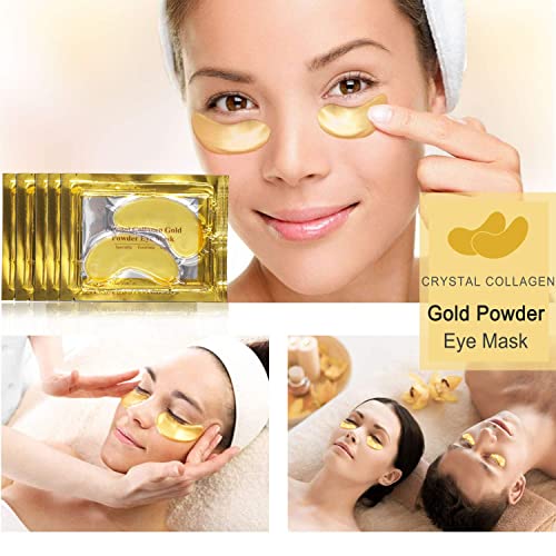 GNAPY 24K Gold Eye Treatment Mask Under Eye Patches Anti Aging Anti Wrinkle Eye Patches Moisturizing Mask for Puffy, Eyes Dark Circles, Hydrating