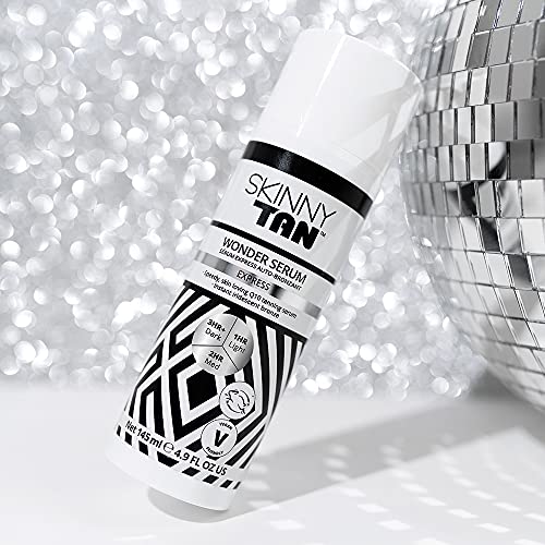 Skinny Tan Wonder Serum Anti-Ageing Express Tanning Serum 145ml |Tanning Serum with Youth Boosting Q10 and Vitamin E | Instant Tan | Cruelty Free