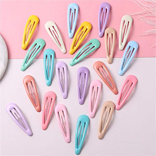 Snap Hair Clips, 30pcs Non-Slip Metal Hair Clip Barrettes BB Hairpin Hair Accessories for Children Women Girls