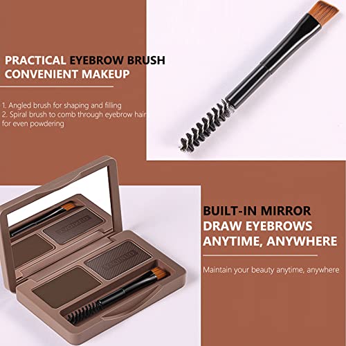 Eyebrow Powder,Dark Brown Light Brown Eyebrows Shaper Brow Pomade Pen Pencil Tint Makeup Kit Set. As Eyeliner Face Contour Hairline Filler For Wo