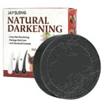 Organic Hair Darkening Shampoo Bar with Ginseng and Ginger Helping Reverse Grey Hair and Stop Hair Loss Moisturizing and Volumizing Shampoo and C