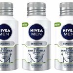 Pack of 3 NIVEA MEN Skin & Stubble Face Moisturiser for Sensitive Skin 125ml