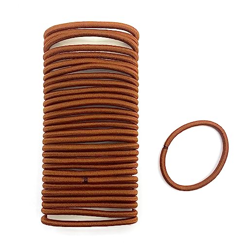 Bellure 30 Pcs 4mm Balck Hair Bands For Women, Black Hair Bobbles For Women Thick Hair, Snag-free elastic hair ties for women hairbands, Ponytail
