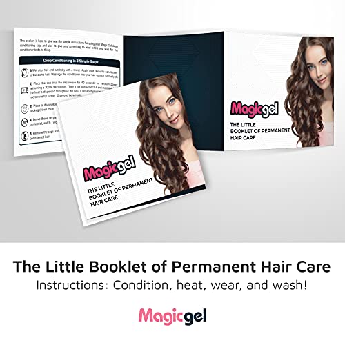 Magic Gel Deep Conditioning Heat Cap | Stronger Hair in Just 3 Days | Heated Caps for Hair Conditioner Application | Premium Microwavable Heating