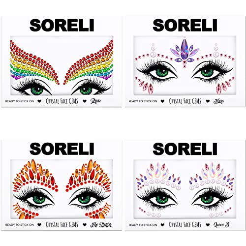 Festival Face Gems Body Jewels Costume Accessories (UK Company)